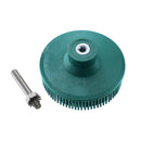 Drillpro Polishing Wheel Grit 50 80 120 Radial Bristle Disc 2 inch 3 inch Emery Rubber Abrasive Brush 1/4" 6.35mm for Dremel Accessories