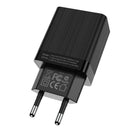 HOCO C51A Dual USB EU Plug Wall Smart USB Charger for Samsung Xiaomi Huawei