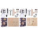 DIY Music Box Retro Wooden Music Box Hand Cranked Musical Box Kids Toys Gift