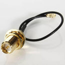 2Pcs DANIU 10cm PCI U.FL / IPX to RP-SMA Female Jack Pigtail Cable Wire