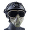 Wosport Tactical Glasses+Half Face Mask Removable Outdoor CS Military Protective Mask