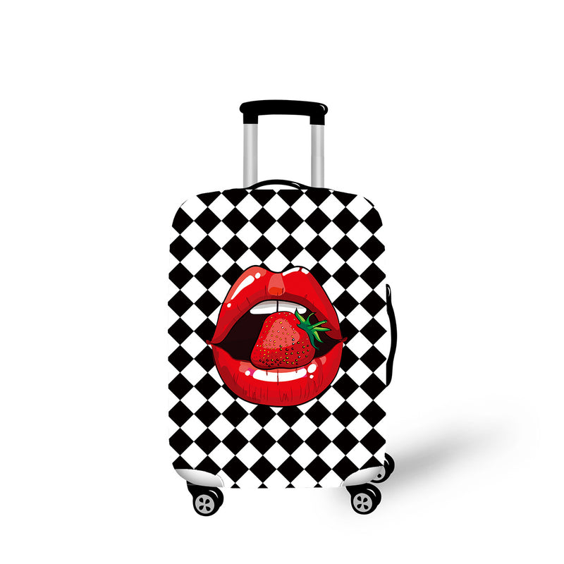 Honana Cherry Lips Elastic Luggage Cover Trolley Case Cover Durable Suitcase Protector 18-32 Inch