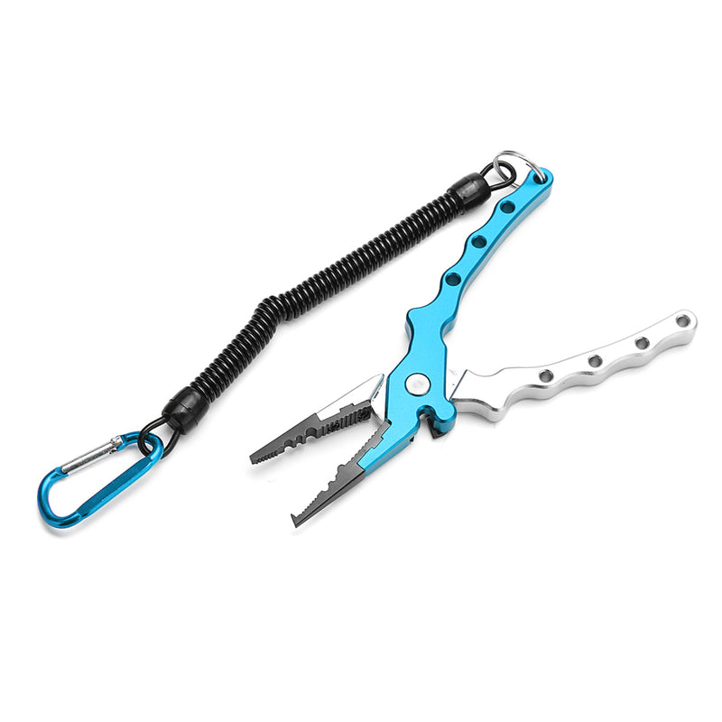 H3 Fishing Pliers Crimping Remove Hook Scissors with Sheath Split Ring Cutters Fish Line Cutters