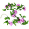 2.4m Artificial Plastic Rose Flower Green Leaves Garland Home Garden Wedding Party Decorations