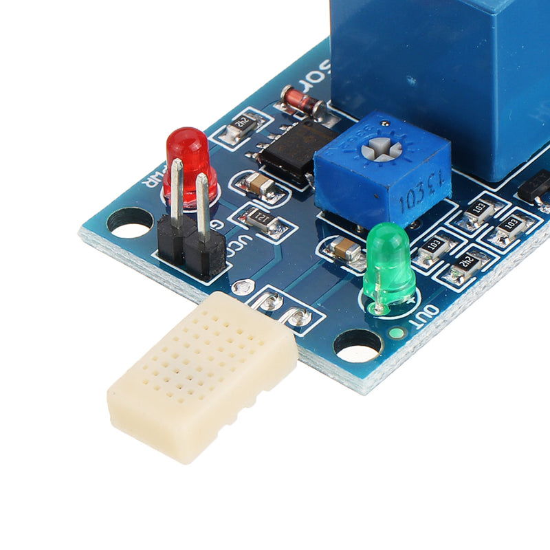 HR202 White Sensor DC 5V/12V 1 Channal Humidity Sensitive Switch Relay Module Humidity Controller Humidity Sensor Module