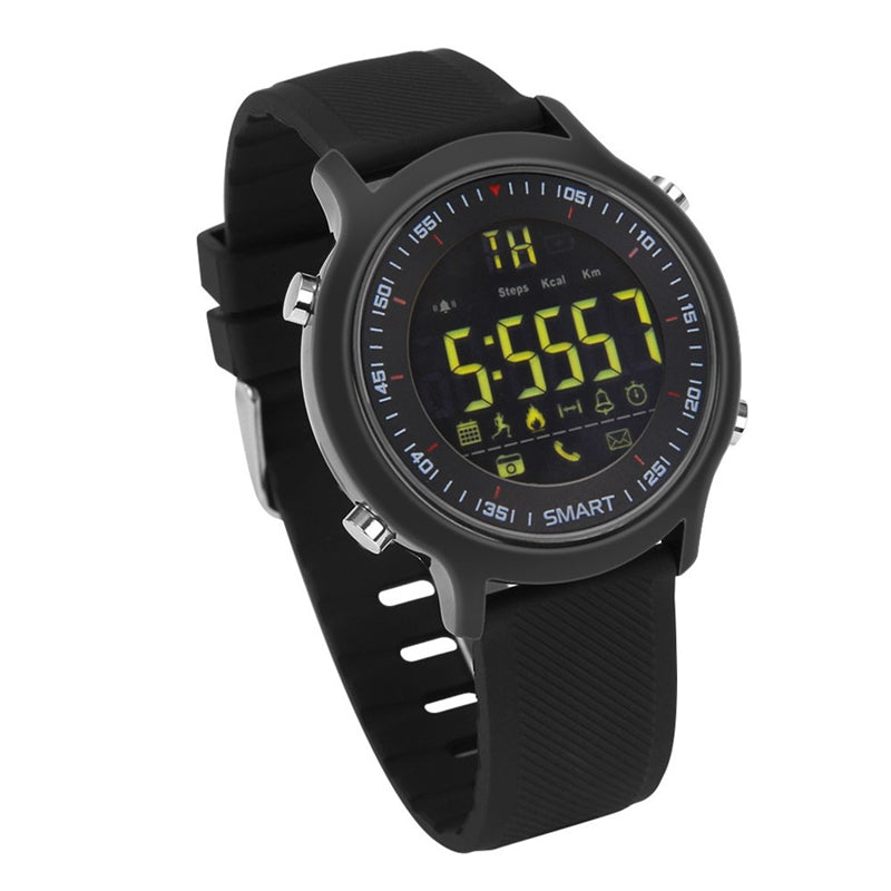 EX18 SMS Reminder Pedometer Chronograph Multifunction Luminous IP67 Fashion Sport bluetooth Watch