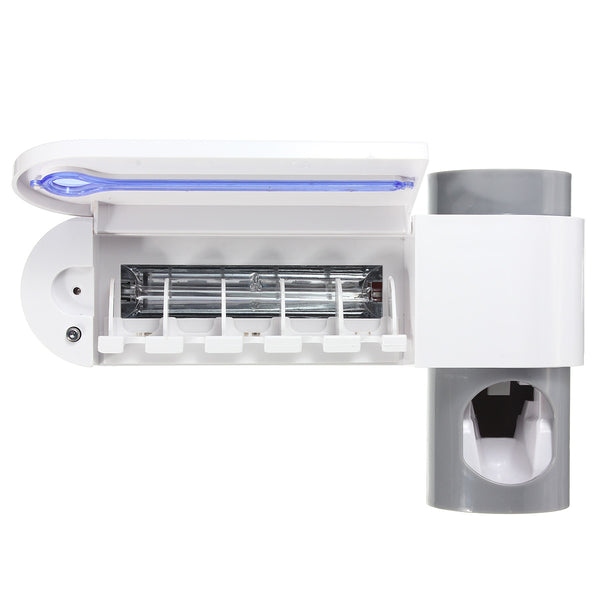 Toothbrush Sterilizer Holder Automatic Toothpaste Dispenser Cleaner