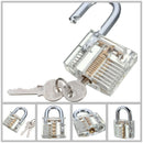 Transparent Cutaway Inside View Of Practice Padlock Lock Locksmith Trainer Skill Pick with Two Keys