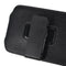 Black Universal PU Leather Magnetic Wallet  Waist Bag With Rotatable Clip For Phone Under 5.5 Inch