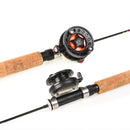 LEO 62/65CM Fiberglass Telescopic Fishing Rod Reel Combo Mini Pocket Fishing Rod Set