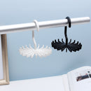 20 Claws Rotatable Mini Round Plastic Ties Rack Scarf Stand Jewelry Stand
