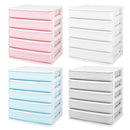 2/3/4/5 Tier Layer Plastic Desktop Organizer Baskets Drawer Jewelry Makeup Case Saving Space Simple Table Storage Box