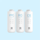 Xiaomi Water Purifier Filter Element PPC Cotton Composite/CB Postposition Position Activated Carbon/RO Reverse Osmosis Filter Element For MRB23/MRB33 Water Purifier