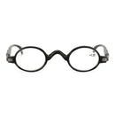 HD Anti-fatigue Reading Glasses PC Black Round Frame Resin Lens Presbyopic Glasses