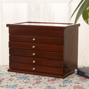 Luxury Multi-Layer High Gloss Wooden Jewelry Box Stylish Retro Storage Jewelry Box