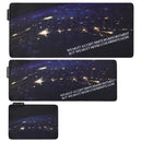 The Space USB Wired RGB Colorful Backlit LED Mouse Pad Anti-Slip Gaming Mice Table Desk Mat