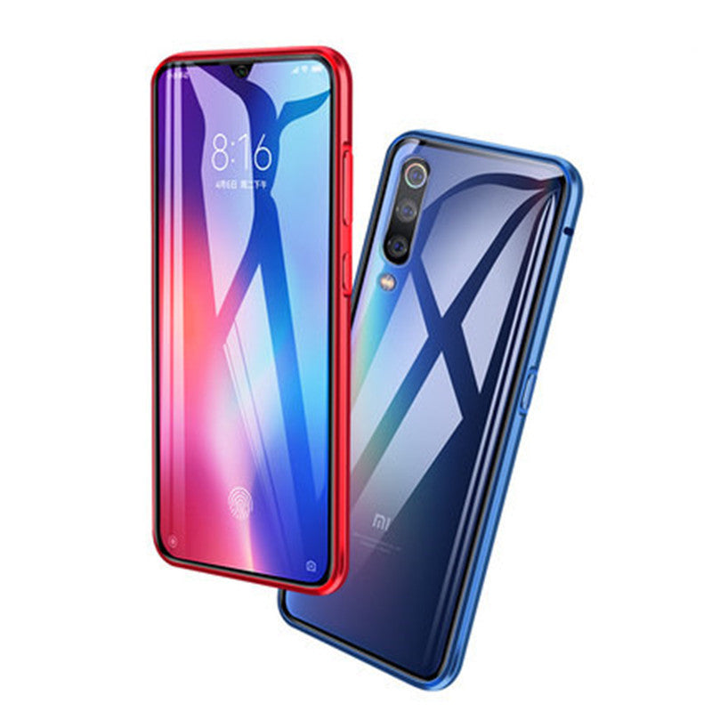 Bakeey 360 Front+Back Double-sided Full Body 9H Tempered Glass Metal Magnetic Adsorption Flip Protective Case For Xiaomi Mi 9 / Xiaomi Mi9 Transparent Edition