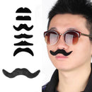 12Pcs Halloween Fake Self-Adhesive Stick-On Mustache Decorations Disguise Novelty Toys Set