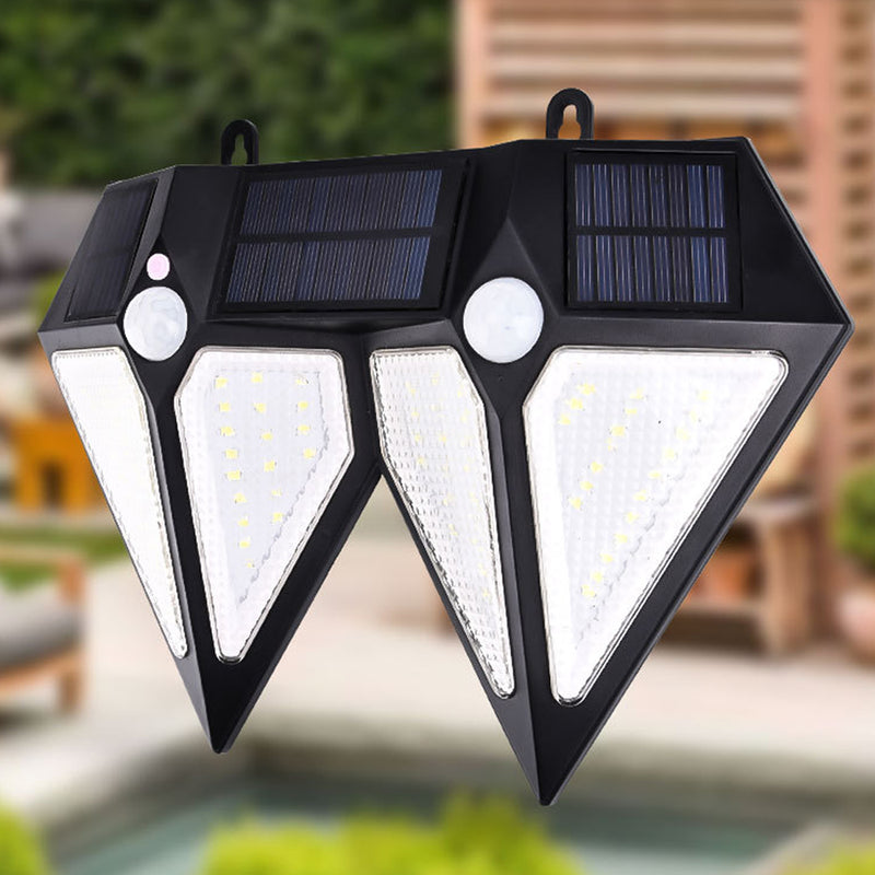 Solar Power 80 LED PIR Motion Sensor Wall Light Outdoor Garden Lamp Waterproof