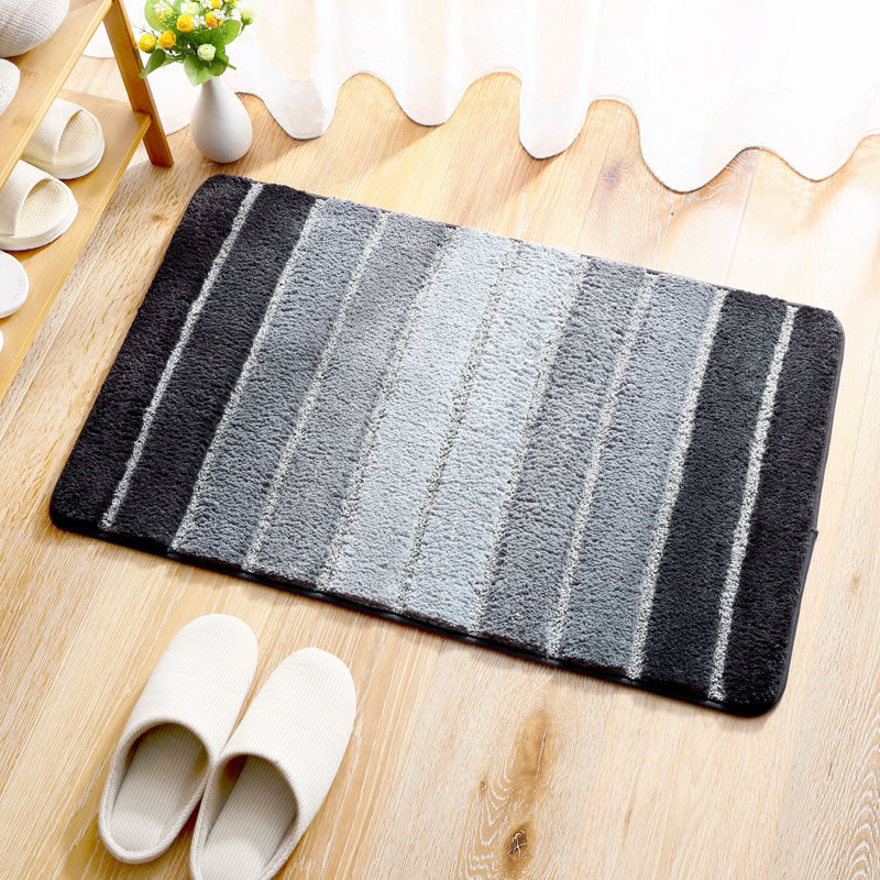 Honana MT-815 50x80cm Modern Minimalist Mat Anti-Skid Gradient Stripe Rugs Carpet Home Bathroom Mat