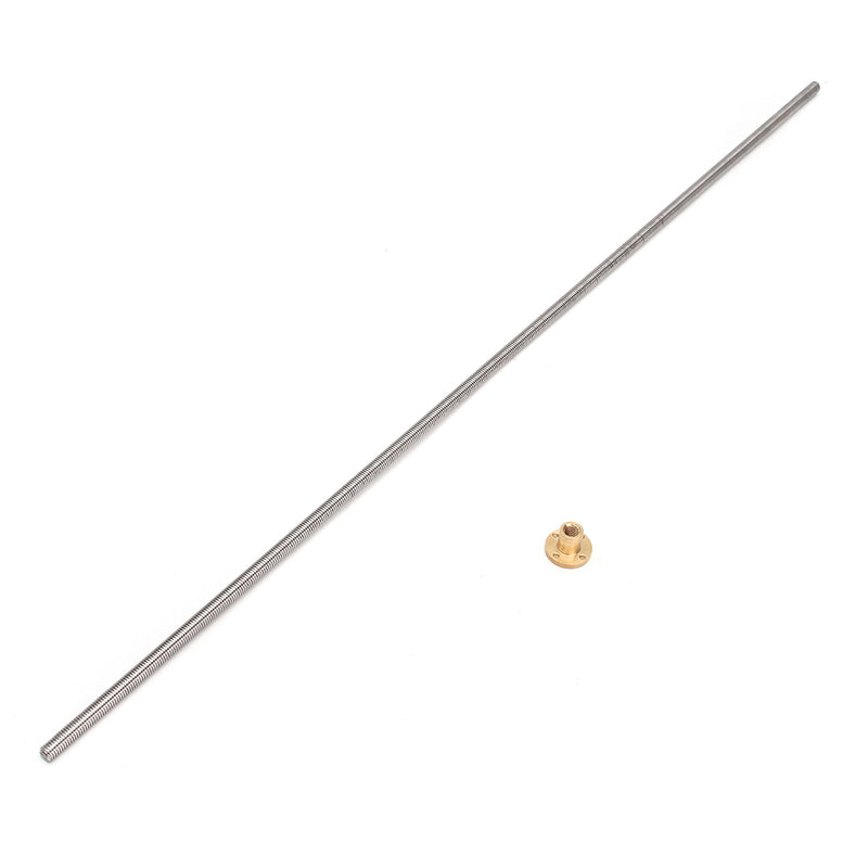 500/1000mm 3D Printer Stepper Motor T12X2 Trapezoidal ACME Lead Screw Copper Nut