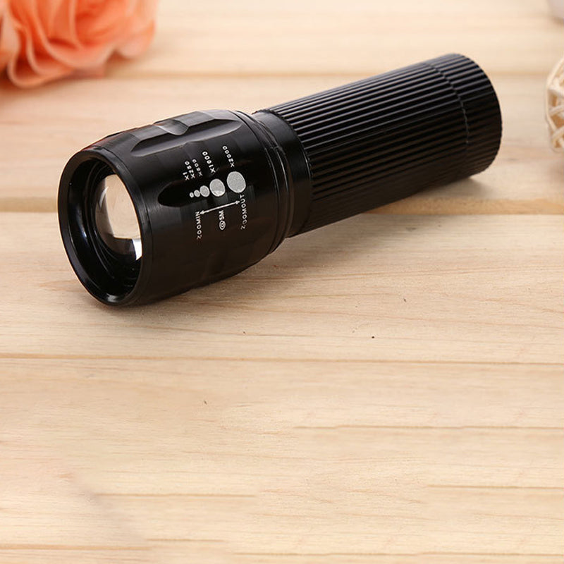 XANES  Zoomable Flashlight 3 Modes Portable Torch Light Waterproof Outdoor Hunting Emergency Lamp