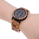 BOBO BIRD Creative Night Vision Wooden Watch Colorful LED Unique Time Display Men Quartz Watch