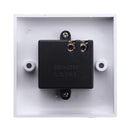 220V LED Dimmer Single Light Rotary Switch for Dimmable Lighting White