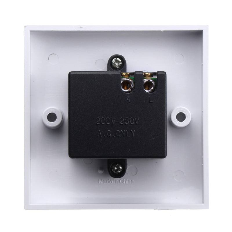 220V LED Dimmer Single Light Rotary Switch for Dimmable Lighting White