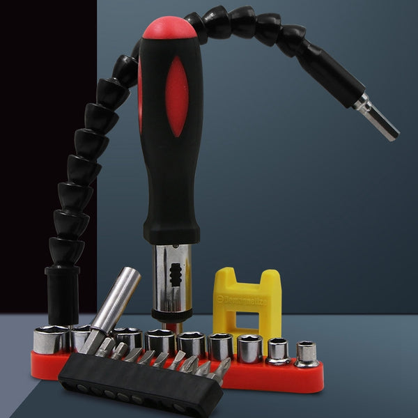 Raitool Ratchet Screwdriver With Screw Bits 30cm Flexible Shaft  Sleeve Magnetizer Set DIY Repair Toolkit Hardware Tool Set