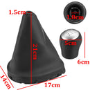6 Speed Gear Shift Knob with Boot Cover PU Leather for Nissan Qashqai +2  2008-2013 I J10 2006-2013