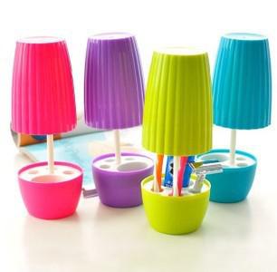 1Pc Creative Art Wash Set Toothbrush Rack Bathroom Products