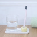 Mrosaa Multi-function Ceramic Toothbrush Holder Tooth Brush Stand Shelf Couple Toothbrush Base Rack Bathroom Products
