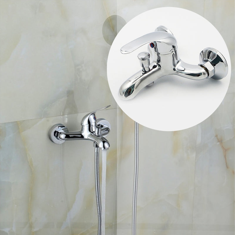 Bathroom Tub Shower Faucet Wall Mount Bath Faucet Valve Mixer Tap Shower Head