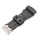Replacement 16mm Rubber Black Watch Band for CASIO GA-100 G-Shock GA-120/300 With Buckle Repair Tool