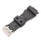 Replacement 16mm Rubber Black Watch Band for CASIO GA-100 G-Shock GA-120/300 With Buckle Repair Tool