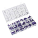 270pcs 18 Sizes Rubber Ring Hydraulic Nitrile Seals Purple Rubber O Ring Assortment Kit