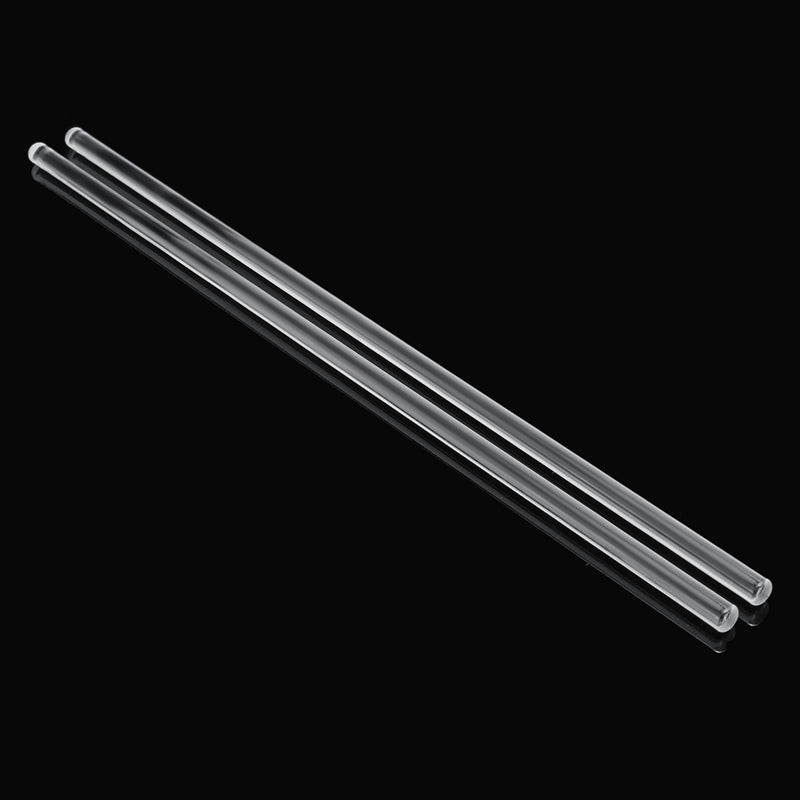 2Pcs 250mm Glass Stirring Mixing Rod Stirrer Mixer Sticks Rods Laboratory Experiment Glassware