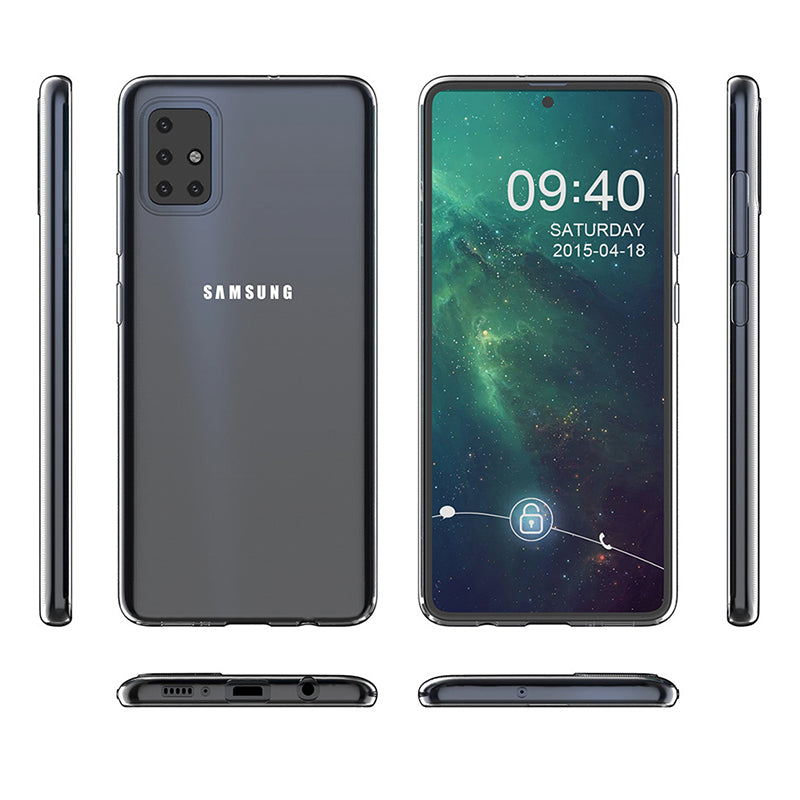 Bakeey Crystal Clear Transparent Non-yellow Soft TPU Protective Case for Samsung Galaxy A51 2019