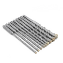 Drillpro 9Pcs Carbide Tipped Cross Head 5-16mm Electric Hammer SDS Shank Drill Bit Set Concrete Masonry Drill Bits