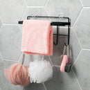 Kitchen Tissue Storage Holder Towel Rack Hook Holder Bathroom Shelf Hanging
