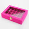 Velvet Glass Carboard Rings Earring Pendant Jewelry Collect Box Showcase