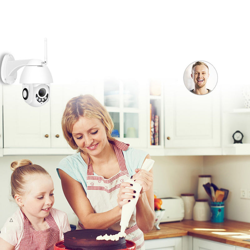 BESDER XMP200 1080P H.265 Speed Dome Outdoor WiFi Wireless Pan Tilt IP Camera 2 Way Audio SD Card IR Vision IP ONVIF Video Surveillance