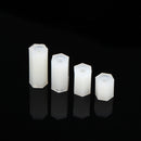 Suleve M2.5NH1 200Pcs Nylon Screw White/Black Hex Screw Nut PCB Standoff Spacer Assortment Kit