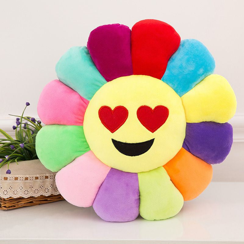 Colorful Sun Flower Pillow Plush Seat Cushion Soft Pillow