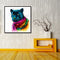 Miico Hand Painted Oil Paintings Abstract Colorful Leopard Head Wall Art For Home Decoration Painting