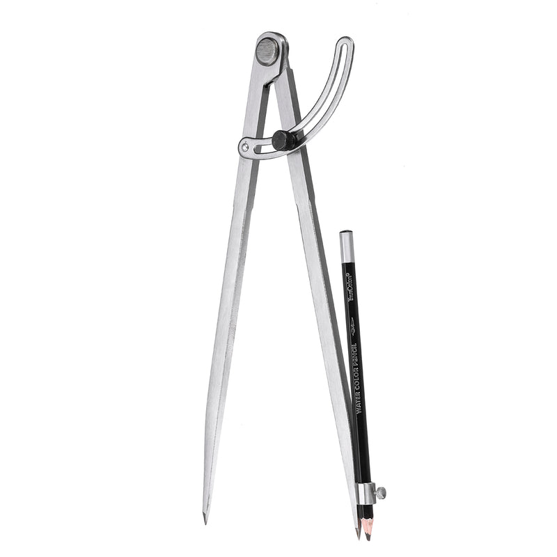 300mm Length Carbon Steel Wing Divider Pencil Marking Compass Circle Maker Adjustable Scriber