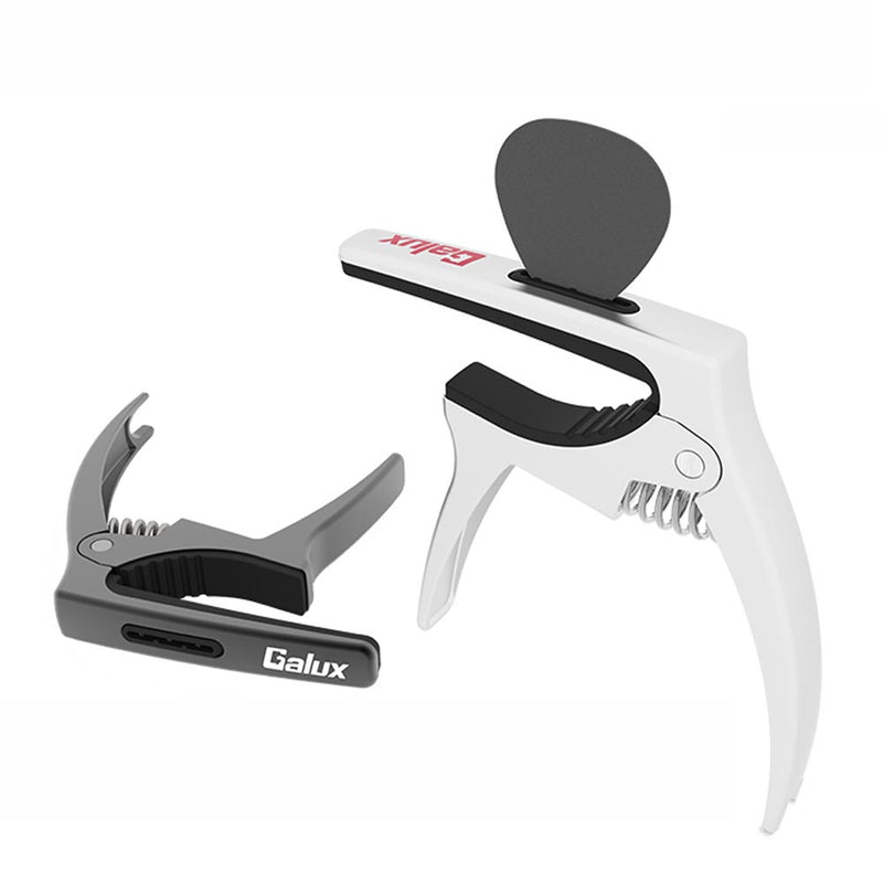 Galux GC-500A 3 in 1 Guitar Capo with Nail Puller Picks Hidden Slot for Folk Guitar