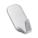1 piece Single Hook Holder Stainless Steel Robe Towel Jacket Coat Bathroom Storage Silver