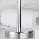Toilet Paper Holder Â– Wall Mounted Roll Dispenser for Bathroom, Silver